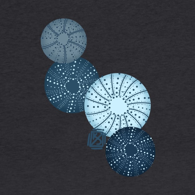 Blue Sea Urchins by Pastel.Punkk